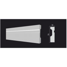 DECOR-DIZAYN  DD01 МОЛДИНГ дюрополимер 70х19х2000мм